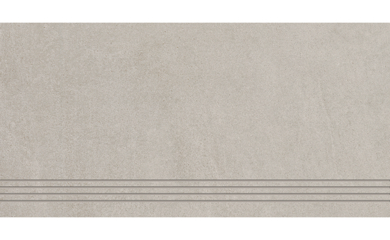 Stufe Rillenplatte grau 30 x 60 cm